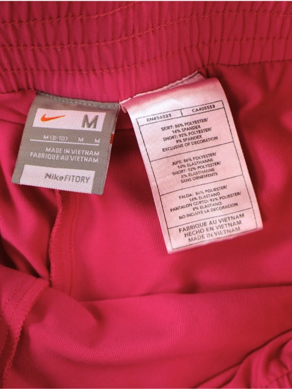Nike Girls Pink Athletic Tennis Golf Skort Built In Shorts Medium 8-10 - Picture 6 of 8